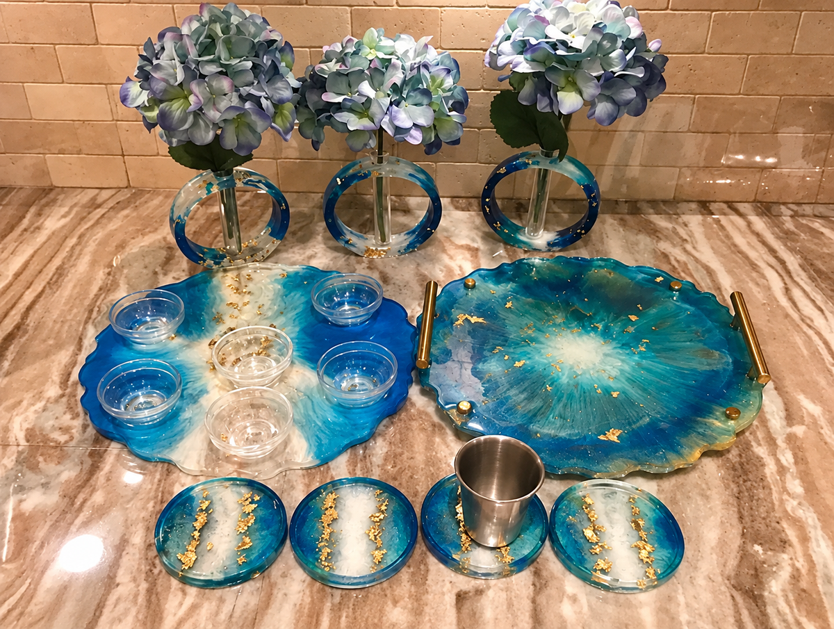 DIY Resin Coaster Kits for parties of 5 or more