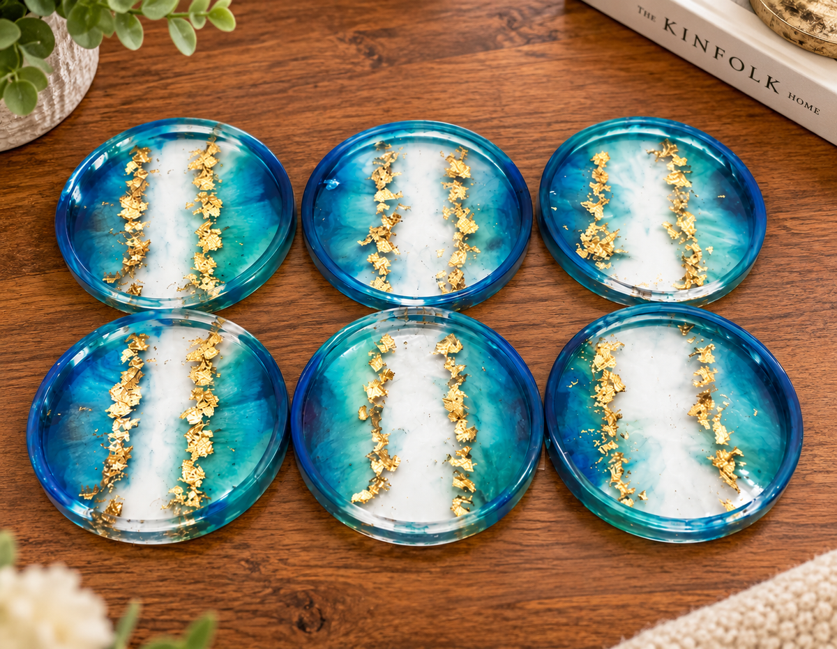 DIY Resin Coaster Kits for parties of 5 or more