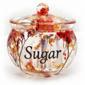 DIY Resin Covered Jar with Lid for Honey, Sugar, Candy, Small Office Supplies Party Kits