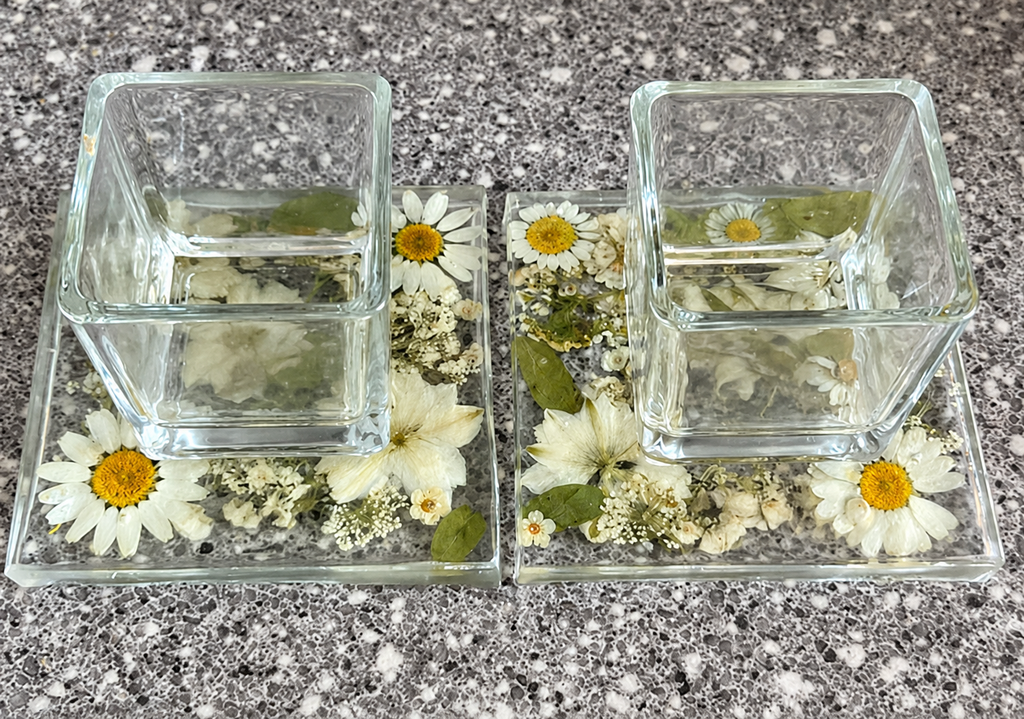 DIY Resin Tealight Holder With Glass or Crystal Holder Kits