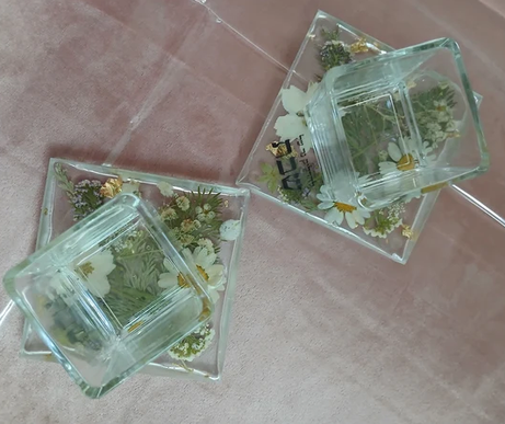 DIY Resin Tealight Holder With Glass or Crystal Holder Kits