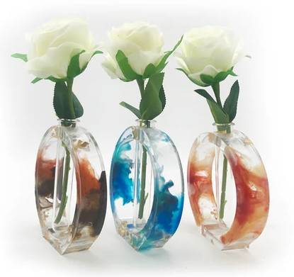 DIY Resin Single Vase With Flower Party Kits