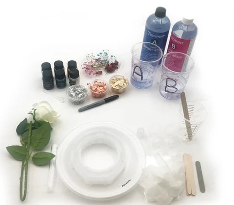 DIY Resin Single Vase With Flower Party Kits