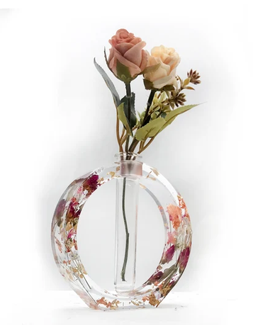 DIY Resin Single Vase With Flower Party Kits