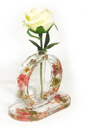 DIY Resin Single Vase With Flower Party Kits