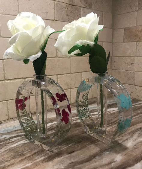 DIY Resin Single Vase With Flower Party Kits